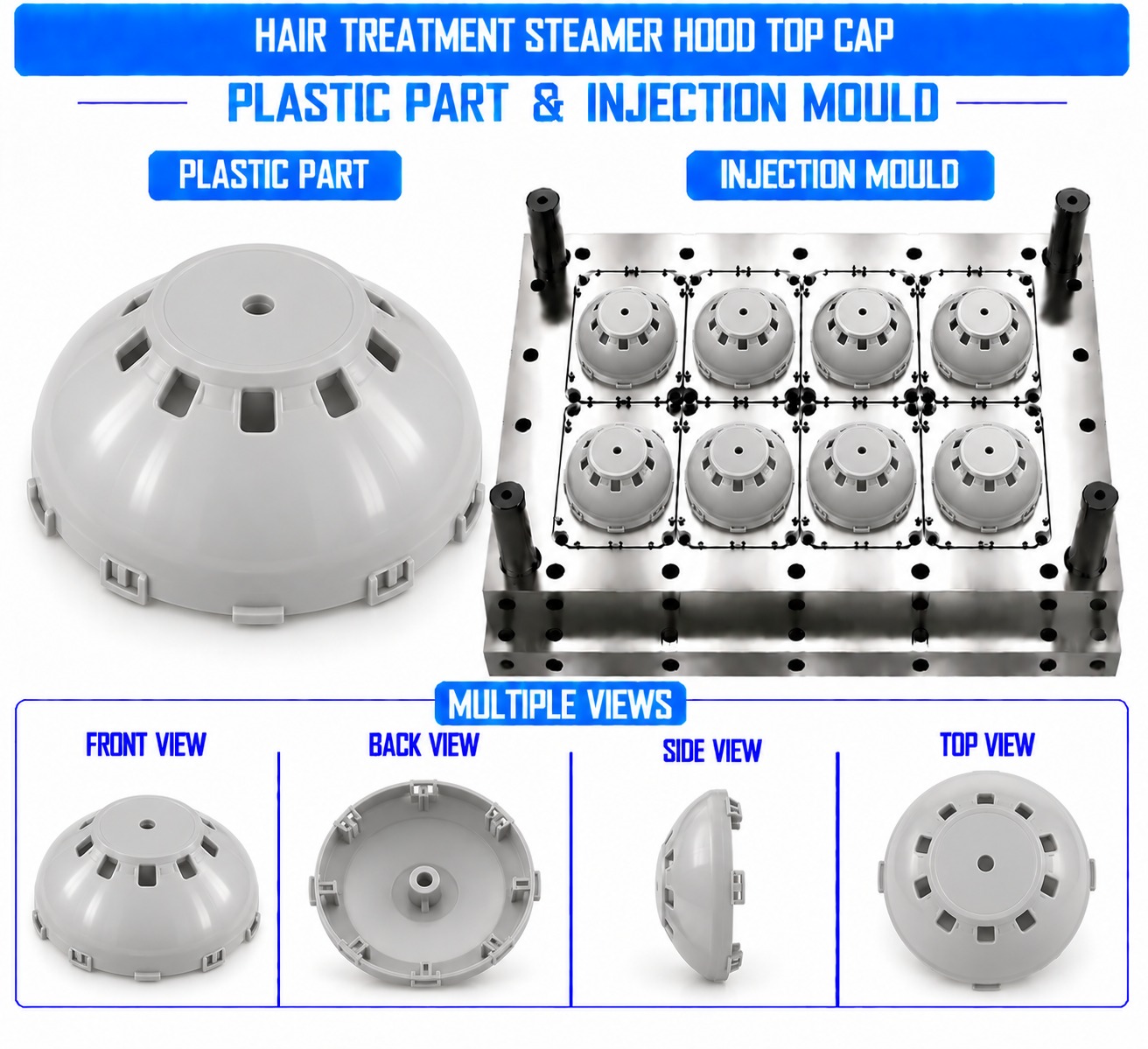 Hair Treatment Steamer Plastic Hood Top Cap Mould and Moulding Service